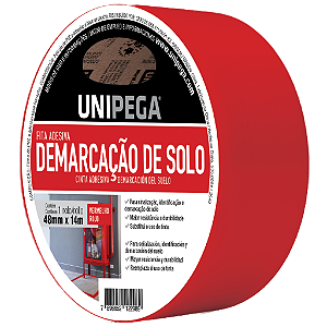 Fita de Demarcação de Solo Vermelho 48mm x 14m