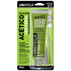 Silicone Acético 100% Profissional Incolor 50ml
