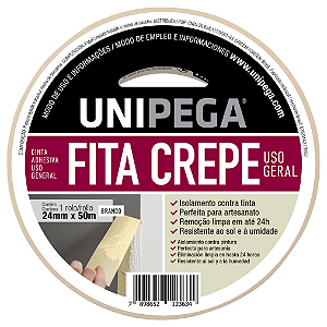 Fita Crepe Uso Geral 24mm x 50m