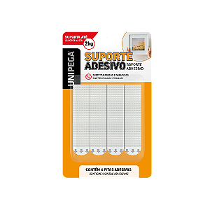 Suporte Adesivo 2kg – 4 unidades