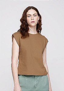 Blusa Regata DZARM alças largas em algodão *****