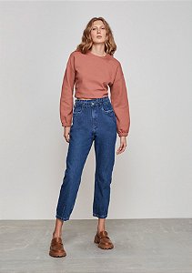 Calça jeans mom  cintura alta :)