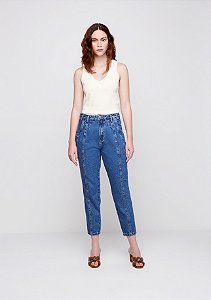 Calça mom em jeans de algodão :)