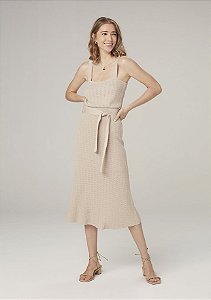 Regata Tricot Alças Largas - Bege :)