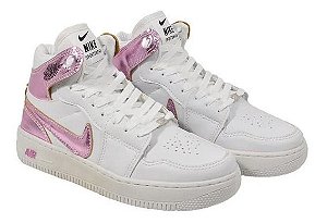 botinha da nike branca feminina