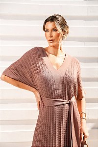 Vestido Modal V - Nude