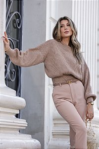 Blusa Tricot Mont Blanc - Nude