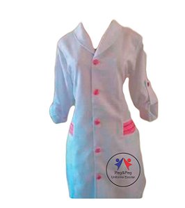 JALECO PROFISSIONAL COM BOTÃO NAS MANGAS FEMININO