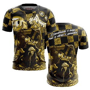 Camisa Tio Patinhas Mina Ouro Quebrada Favela Dourado Curta