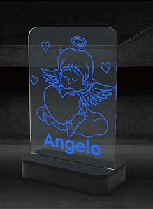 Mini Luminária LED Branco Alto Brilho - Personalizada