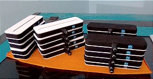 KIt 10 Bases Para Luminária Led Com Seletor 7 Cores + Fonte 12v