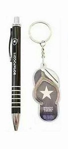 Caneta com chaveiro oficial do Botafogo