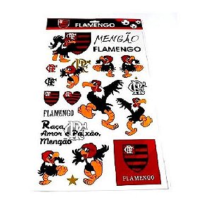Folha Adesiva do Flamengo 3 un. (produto oficial licenciado)