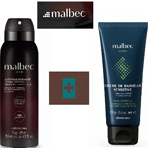 Kit Malbec Creme de barbear + Desodorante