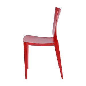 Cadeira Zoe polipropileno Empilhável Vermelha