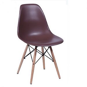 Cadeira Eiffel - Eames SB PP DSW Café Linha Premium