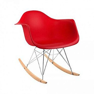 Cadeira  Charles Eames Balanço Veremelho