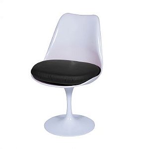 Cadeira Saarinen sem braço giratória ABS Branco