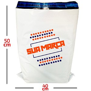 Envelope Plástico De Segurança Personalizado Sem Bolha 40x50