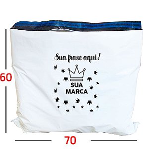 Envelope Plástico De Segurança Personalizado Sem Bolha 70x60