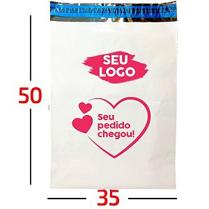 Envelope Plástico De Segurança Personalizado Sem Bolha 35x50