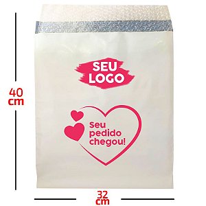 Envelope Plástico De Segurança Personalizado Com Bolha 32x40