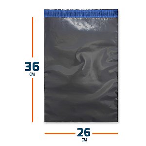 Envelope De Segurança Cinza Sem Bolha - 26X36