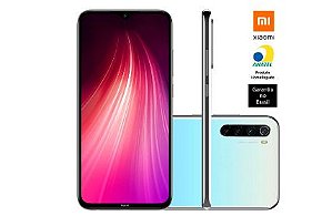 SMARTPHONE XIAOMI REDMI NOTE 8, 128GB, 48MP, TELA 6.3 BRANCO