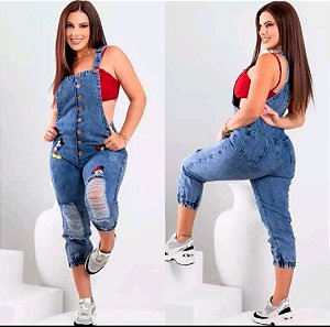 Jardineira mickey minnie