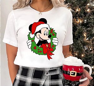 Camiseta natal disney tam único veste 42 a 44