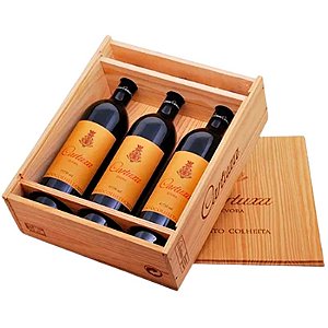Vinho Português Tinto Cartuxa Colheita 750ml- Caixa de madeira com 3 Unidades