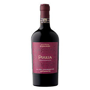 Vinho Italiano Tinto Barbanera Puglia Rosso Da Uve Leggermente Appassite 750ml