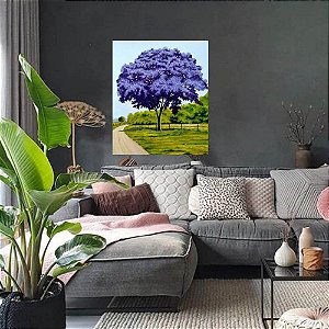 Quadro de paisagem Ipê roxo