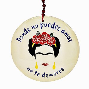 Placa decorativa Frida