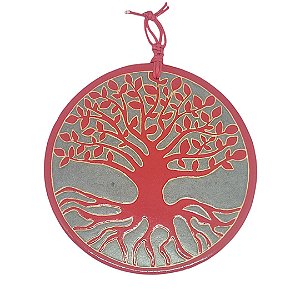 Placa Decorativa em Cerâmica Árvore da Vida