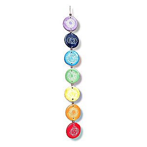 Decoração 7 Chakras em Cerâmica Artesanal