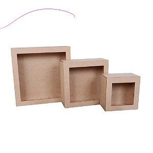 Kit Nicho MDF Quadrado Cru