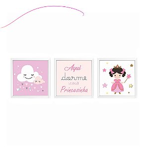 Conjunto Quadrinhos Princesa menina