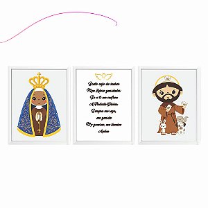 Kit Quadrinhos Oração Nossa Senhora infantil