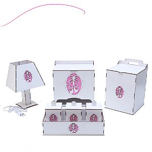 Kit Higiene Branco Sapatinho - 7 Peças