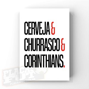 Corinthians Campeão Mundial 2000 - Poster 30x42cm Mdf