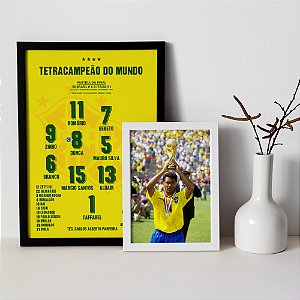 Quadro Escalação Final Campeão Do Brasil 2023 - PlacasFUT