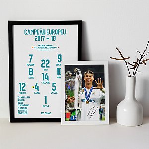 Quadro Cristiano Ronaldo O Pai É Brabo - PlacasFUT