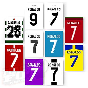 Quadro Cristiano Ronaldo 5X Campeão Champions League (UCL) Autógrafo  Digital - PlacasFUT