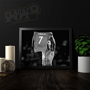 Quadro Cristiano Ronaldo O Pai É Brabo - PlacasFUT