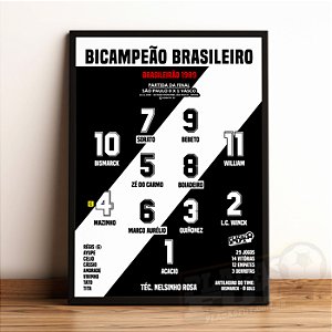 Quadro Escalação Final Brasileirão 1989