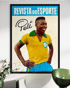 Quadro Pelé Capa Revista Do Esporte 1962