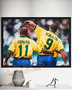 Quadro Romário & Ronaldo