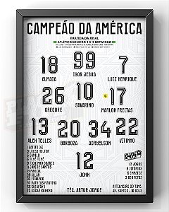 Quadro Escalação Final Campeão Da América 2024