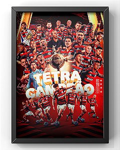 Quadro Arte Tetracampeão Da América